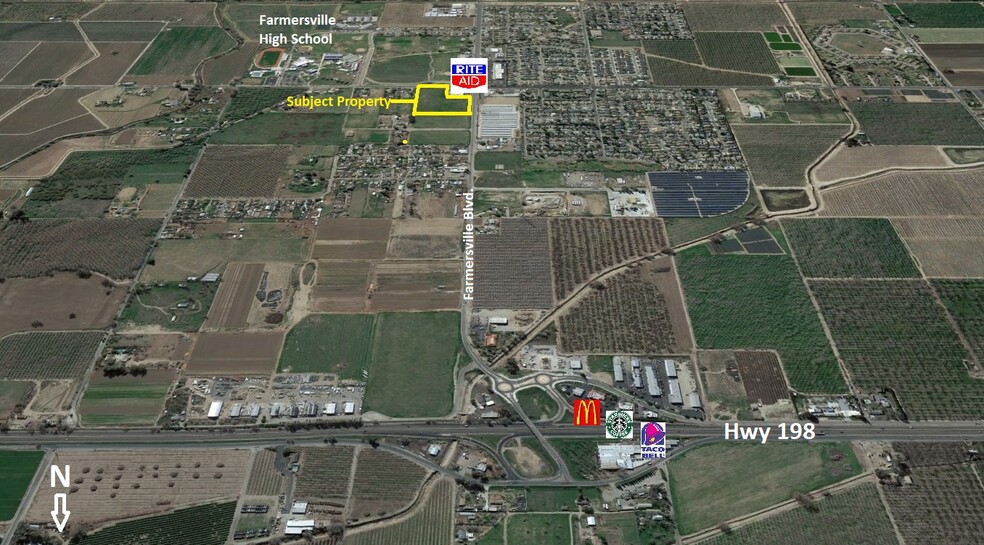 NEC Farmersville & Walnut, Farmersville, CA en venta - Foto del edificio - Imagen 3 de 8