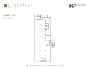 1212 E Lancaster Ave, Fort Worth, TX en alquiler Plano de la planta- Imagen 1 de 1