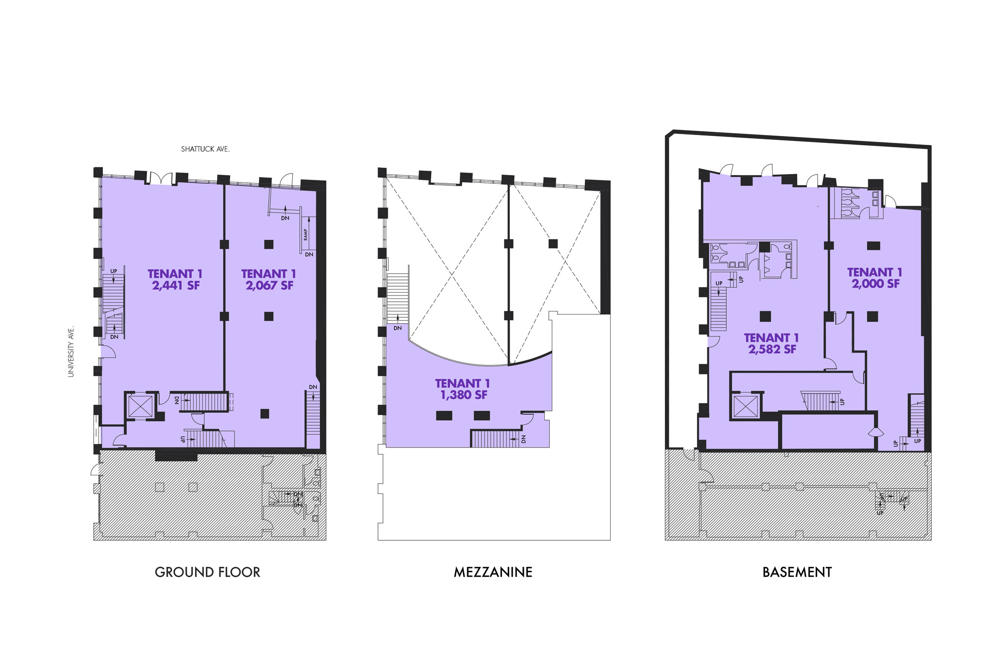 2000 Shattuck Ave, Berkeley, CA en alquiler Plano de la planta- Imagen 1 de 2