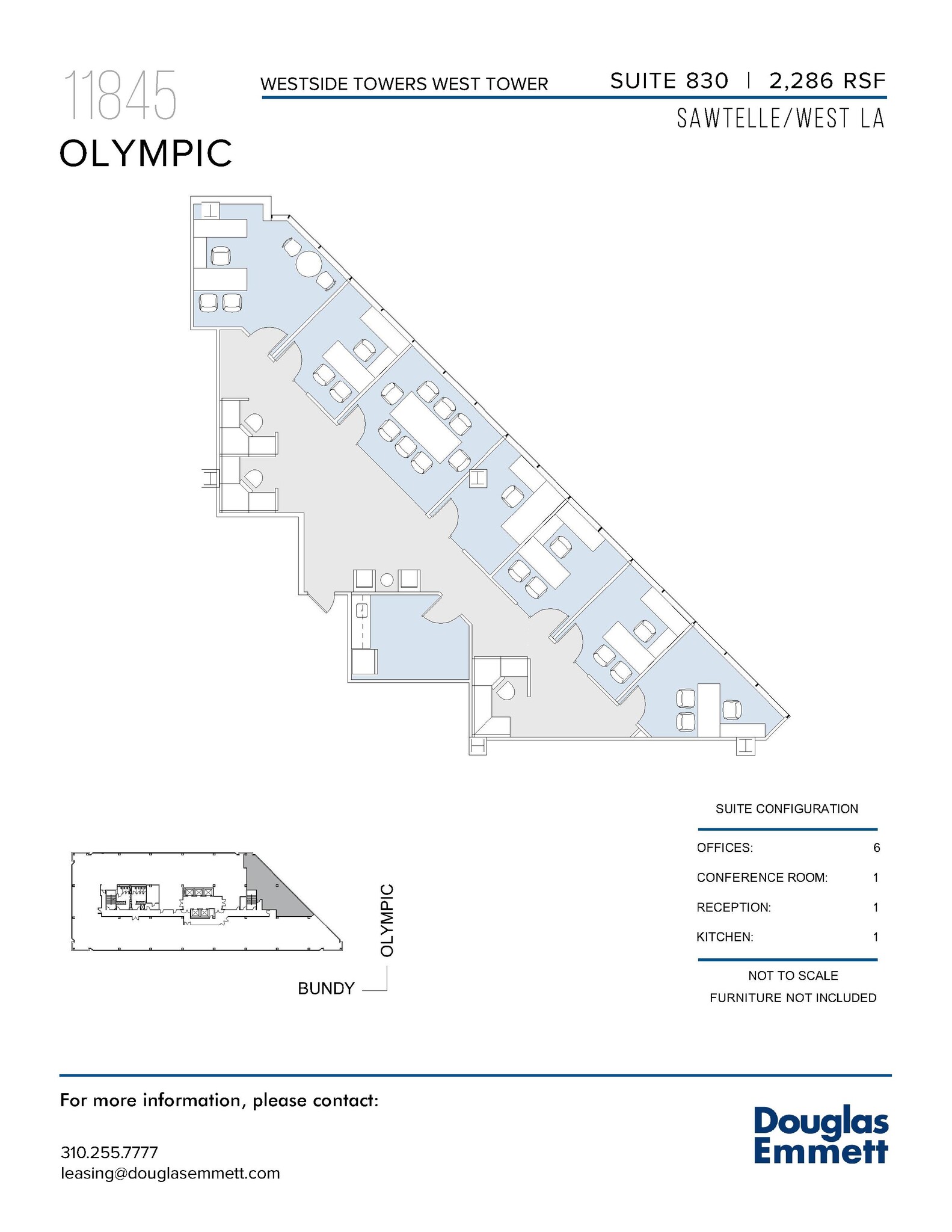 11845 W Olympic Blvd, Los Angeles, CA en alquiler Plano de la planta- Imagen 1 de 1