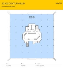 20300 Century Blvd, Germantown, MD en alquiler Plano de la planta- Imagen 1 de 1