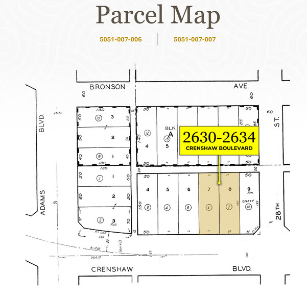 2630-2634 Crenshaw blvd, Los Angeles, CA en venta - Plano de solar - Imagen 3 de 3