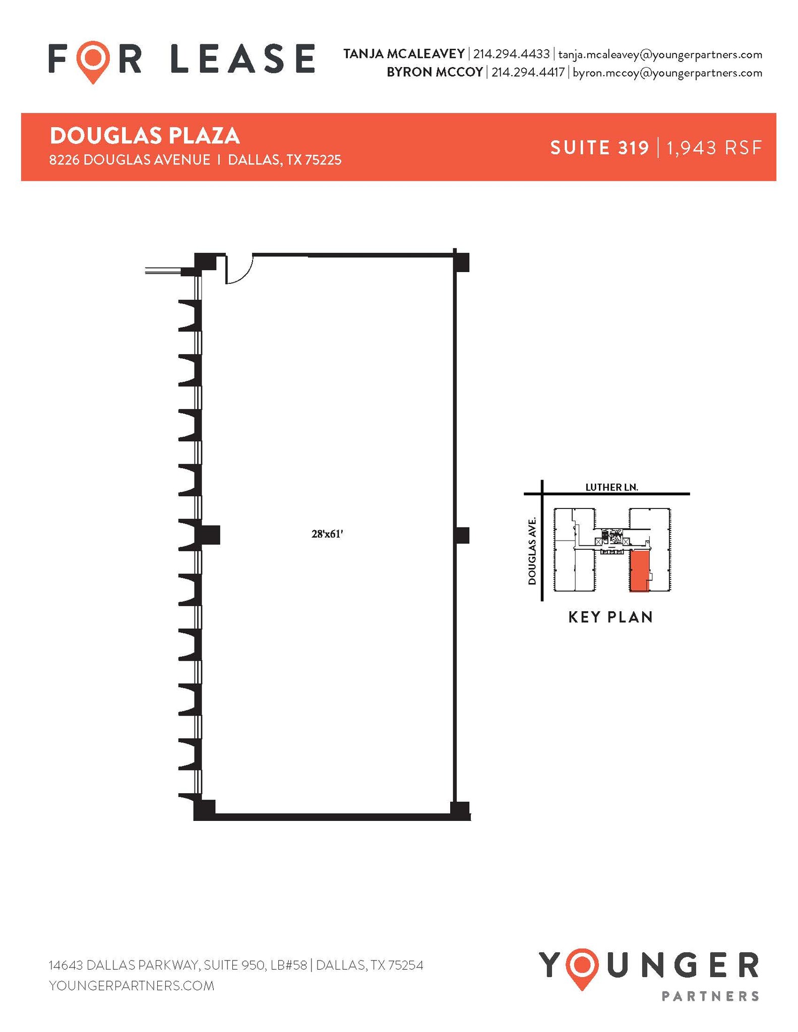 8226 Douglas Ave, Dallas, TX en alquiler Plano de la planta- Imagen 1 de 1