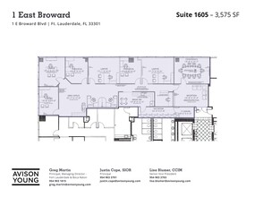 1 E Broward Blvd, Fort Lauderdale, FL en alquiler Plano del sitio- Imagen 1 de 1