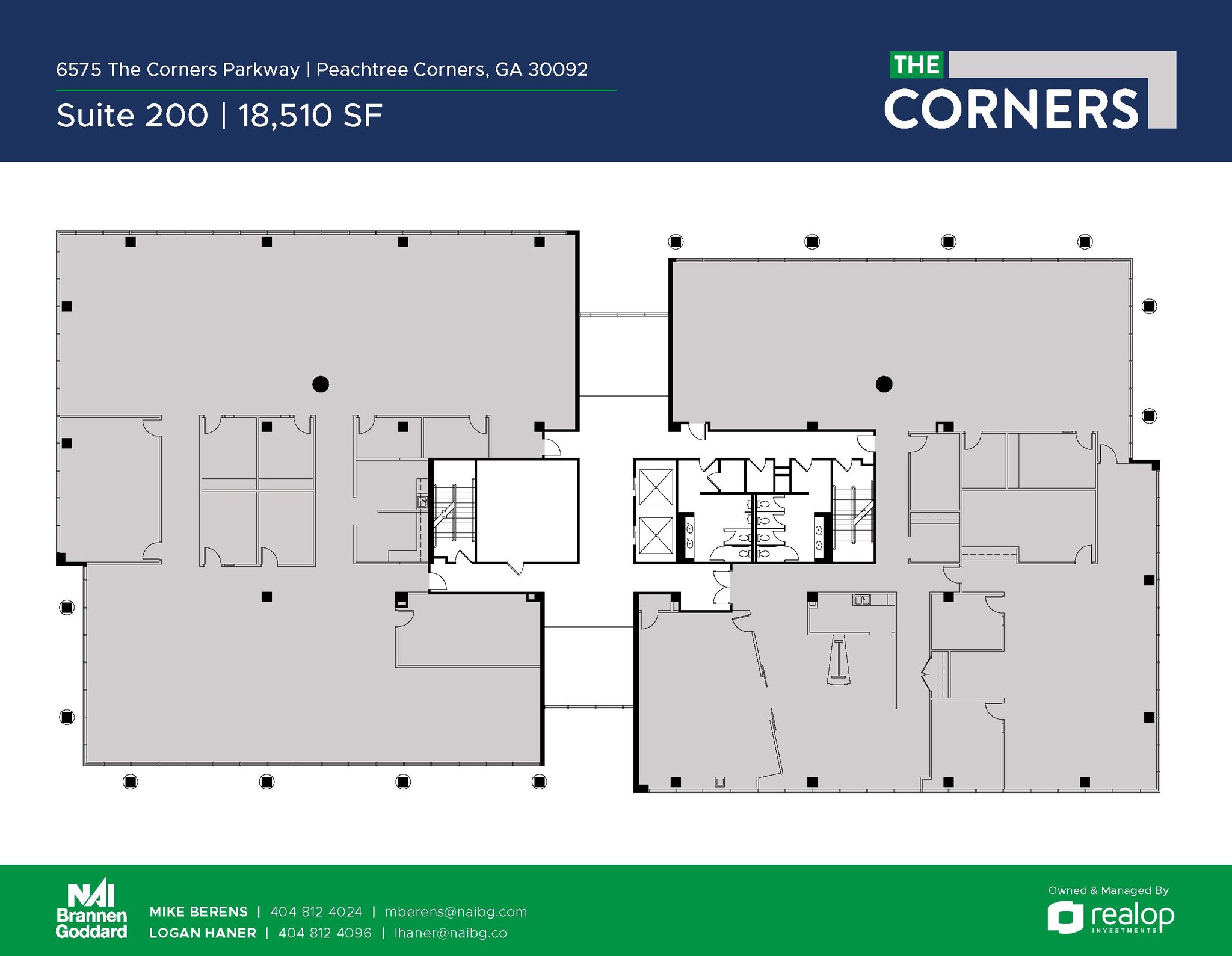 6525 The Corners Pky, Peachtree Corners, GA en alquiler Plano del sitio- Imagen 1 de 1