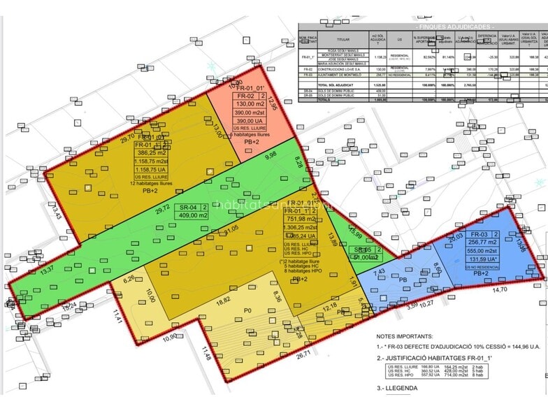 Carrer del Poeta Joan Maragall, 13, Montmeló, Barcelona en venta - Plano de solar - Imagen 3 de 4