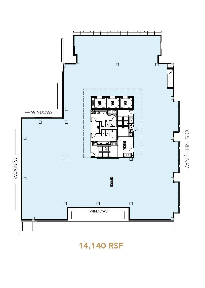 699 14th St NW, Washington, DC en alquiler Plano de la planta- Imagen 1 de 1