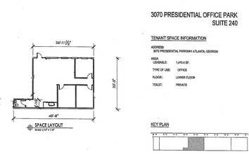 3815 Presidential Pky, Doraville, GA en alquiler Plano de la planta- Imagen 1 de 1