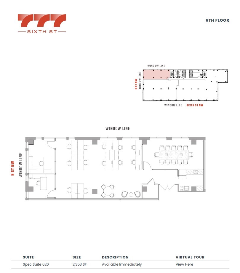 777 6th St NW, Washington, DC en alquiler Plano de la planta- Imagen 1 de 1