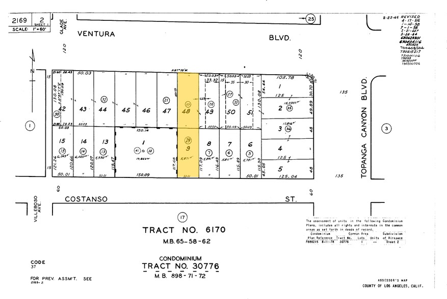 22026-22030 Ventura Blvd, Woodland Hills, CA en alquiler - Plano de solar - Imagen 3 de 6