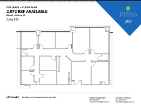 200 Mansell Ct E, Roswell, GA en alquiler Plano de la planta- Imagen 1 de 1