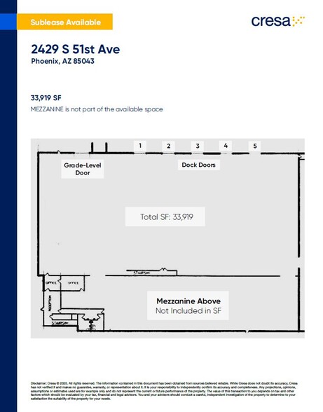 2429 S 51st Ave, Phoenix, AZ en alquiler - Plano de la planta - Imagen 2 de 11