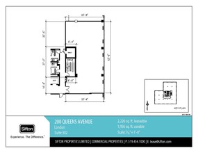 200 Queens Ave, London, ON en alquiler Plano de la planta- Imagen 1 de 1