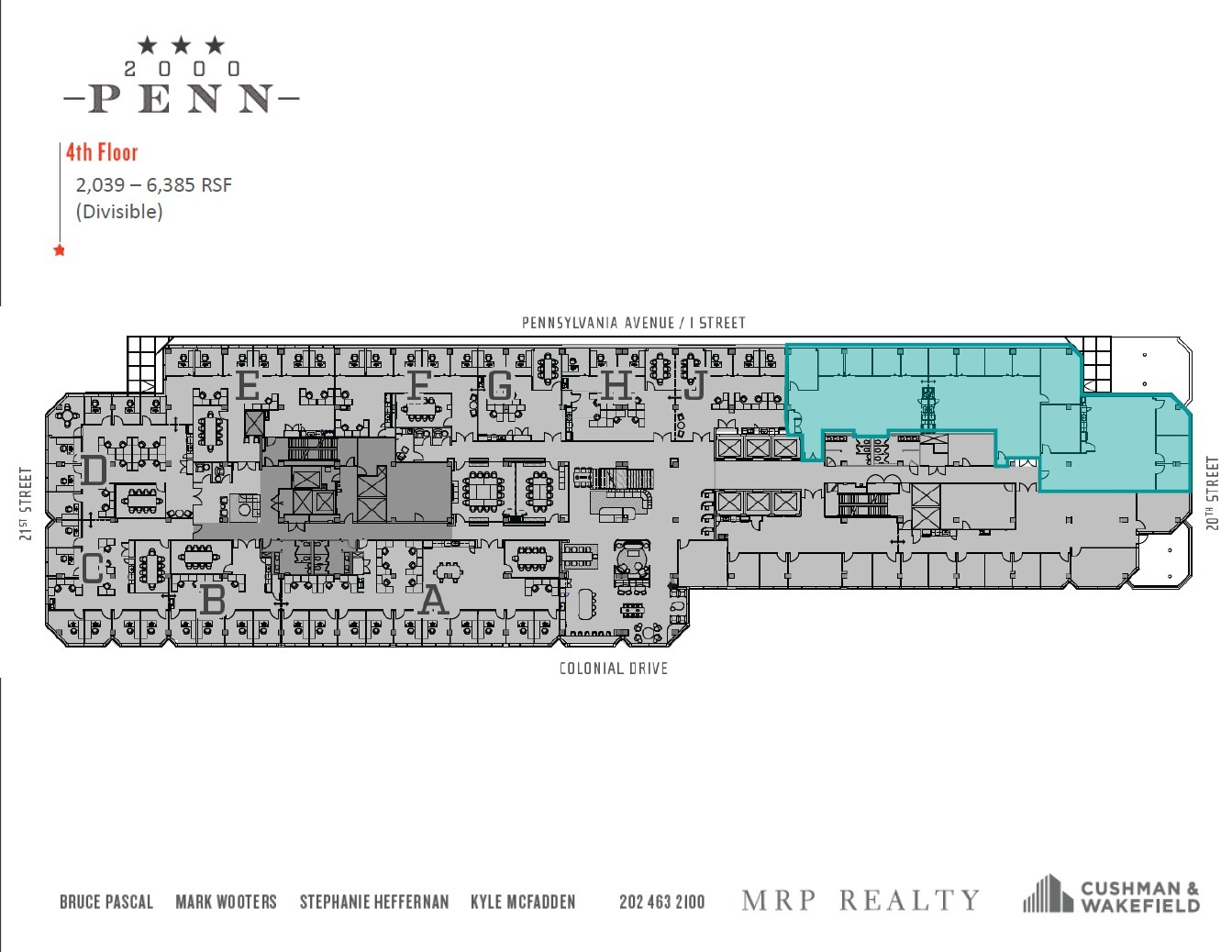 2000 Pennsylvania Ave NW, Washington, DC en alquiler Plano de la planta- Imagen 1 de 1