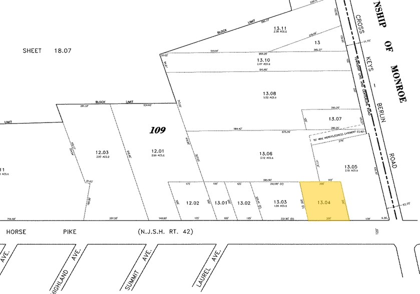 2720 Route 42, Sicklerville, NJ en alquiler - Plano de solar - Imagen 3 de 3