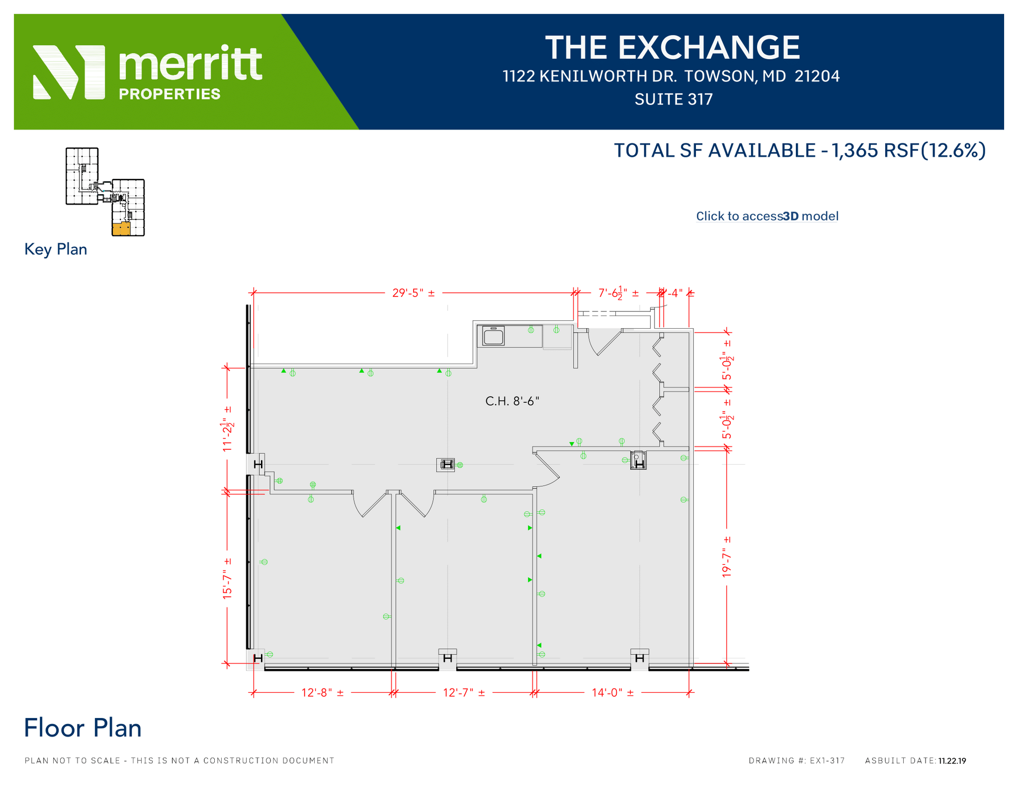 1122 Kenilworth Dr, Towson, MD en alquiler Plano de la planta- Imagen 1 de 1