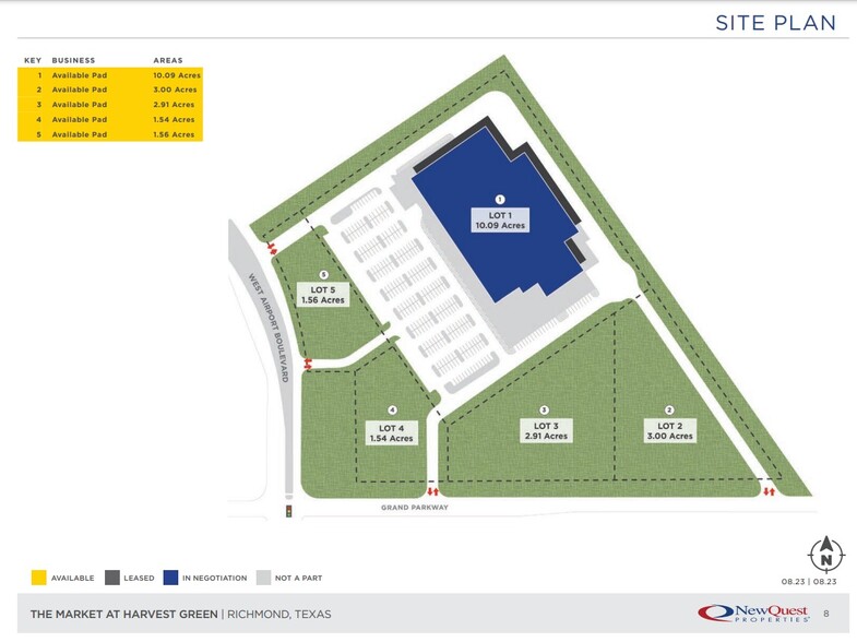 NWC W Grand Parkway S & W Airport Blvd, Richmond, TX en alquiler - Plano del sitio - Imagen 3 de 3