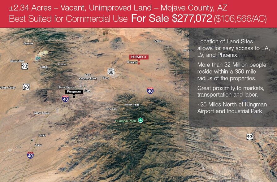 2.34 Acres Mojave County, Kingman, AZ en venta - Foto principal - Imagen 1 de 5