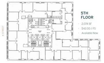 1629 K St NW, Washington, DC en alquiler Plano de la planta- Imagen 1 de 1