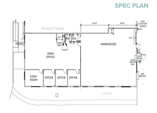 10451-10455 Roselle St, San Diego, CA en alquiler Plano de la planta- Imagen 1 de 3