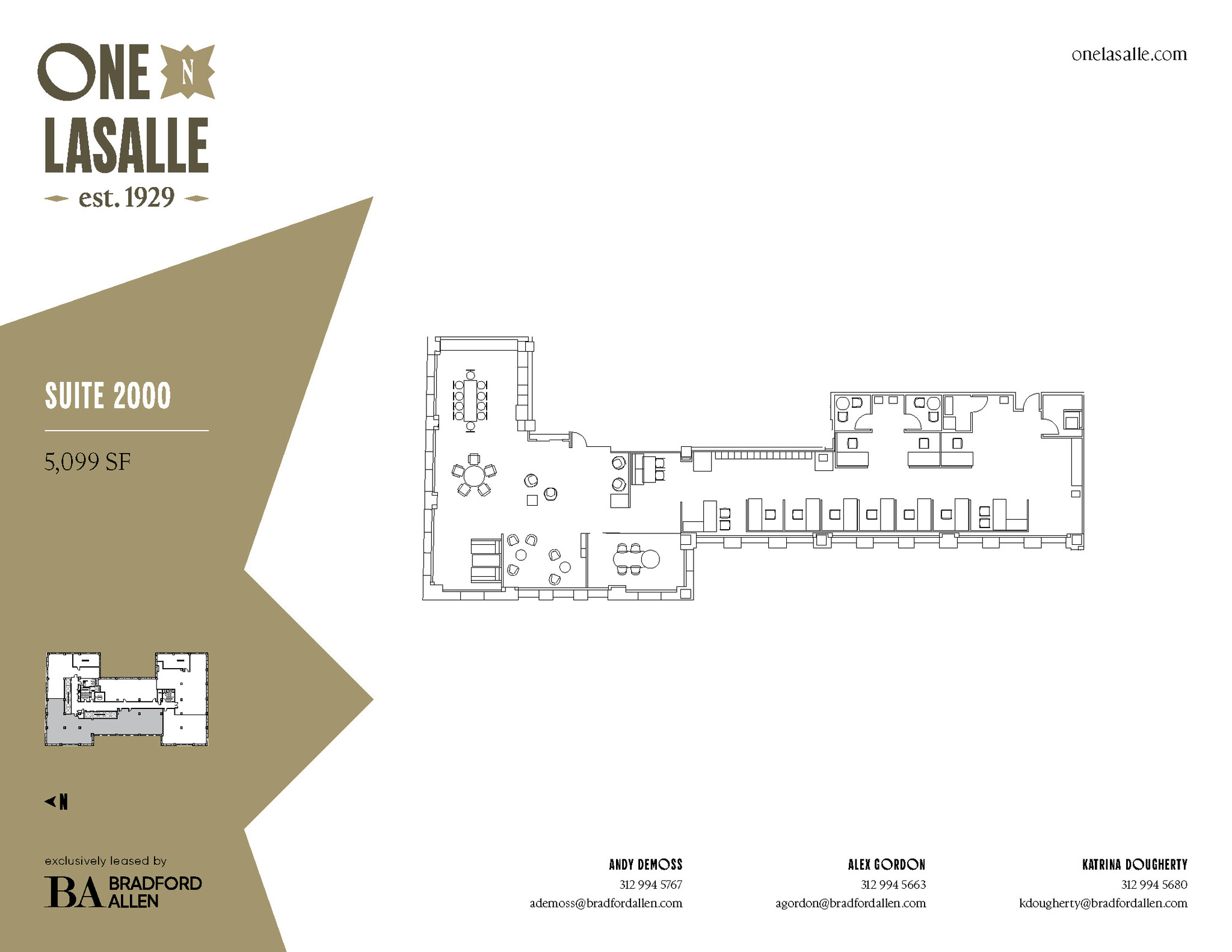 1 N La Salle St, Chicago, IL en alquiler Plano de la planta- Imagen 1 de 1