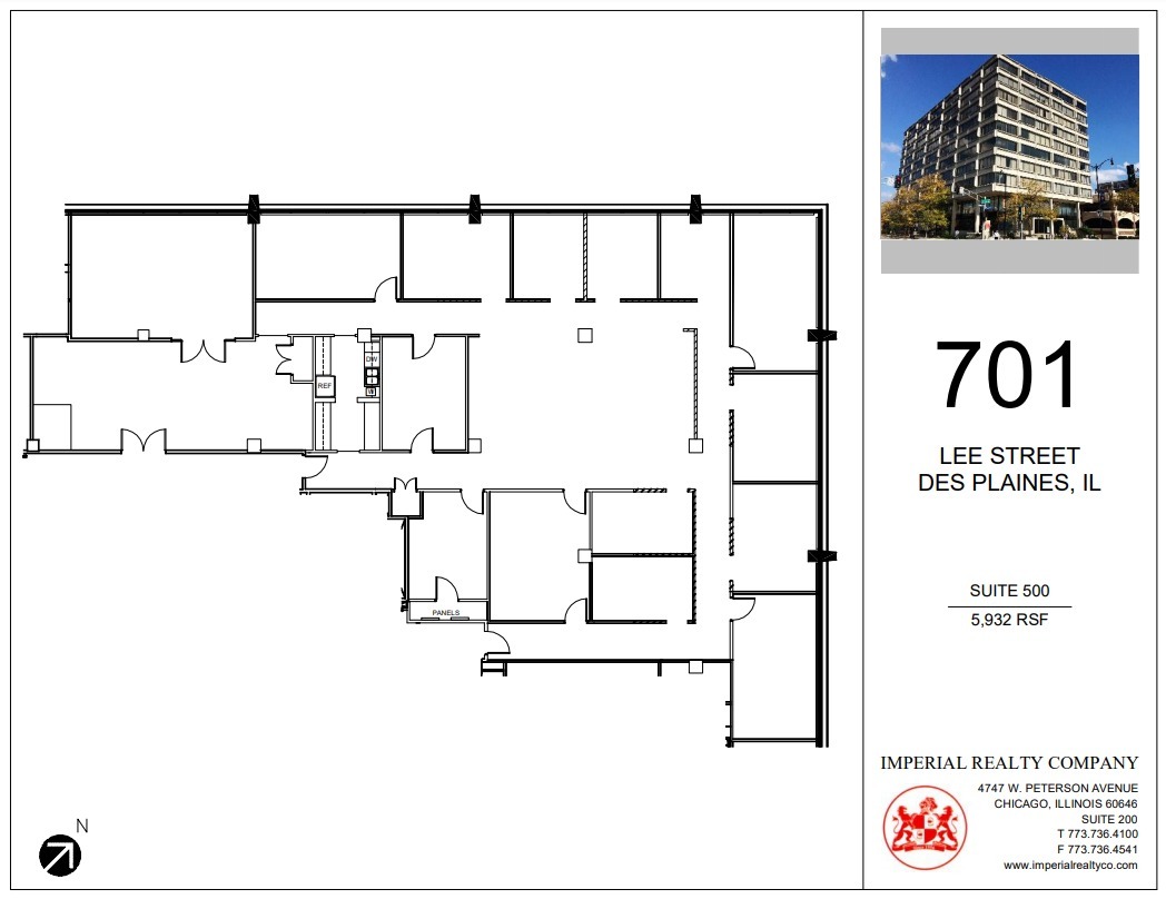 701 Lee St, Des Plaines, IL en alquiler Plano de la planta- Imagen 1 de 9