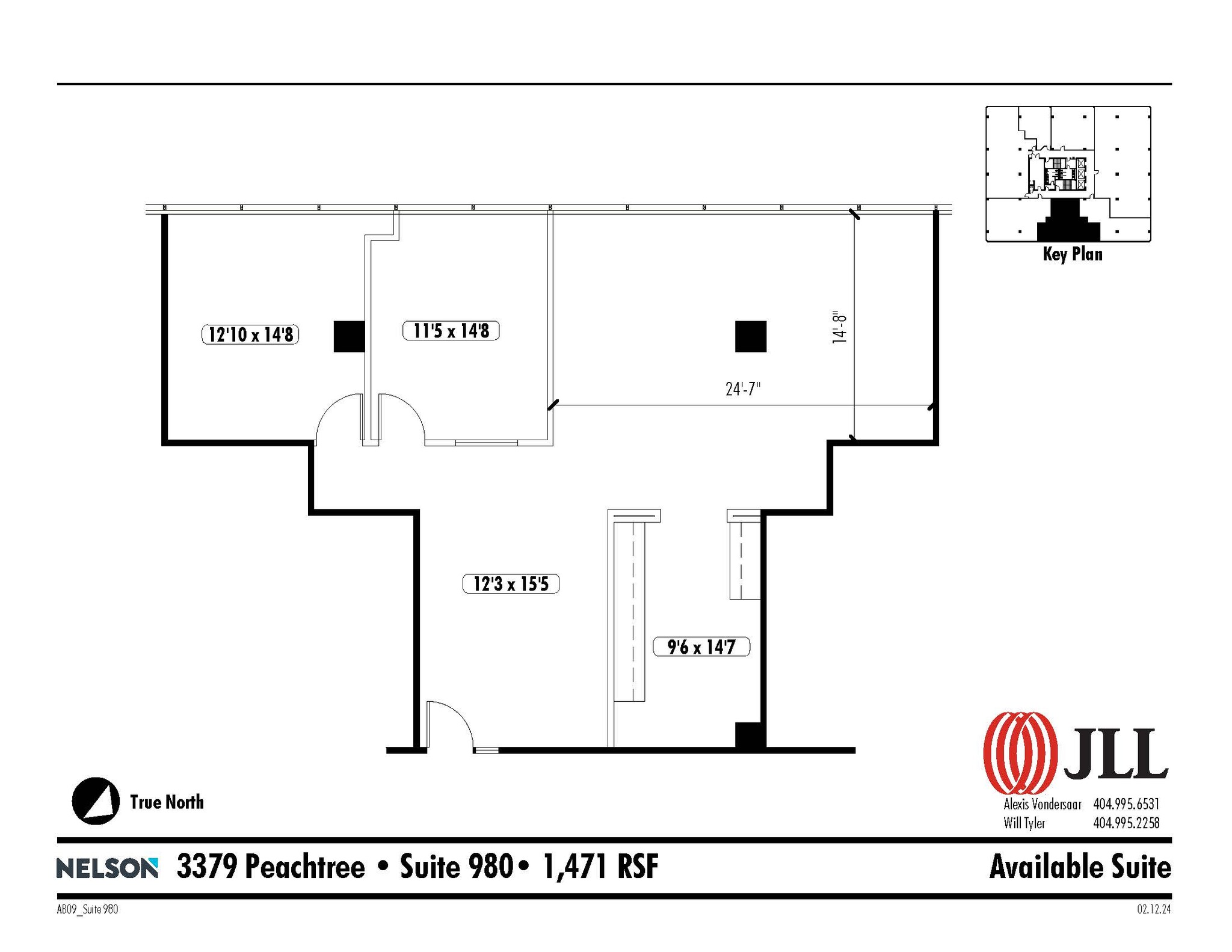 3379 Peachtree Rd NE, Atlanta, GA en alquiler Plano de la planta- Imagen 1 de 1