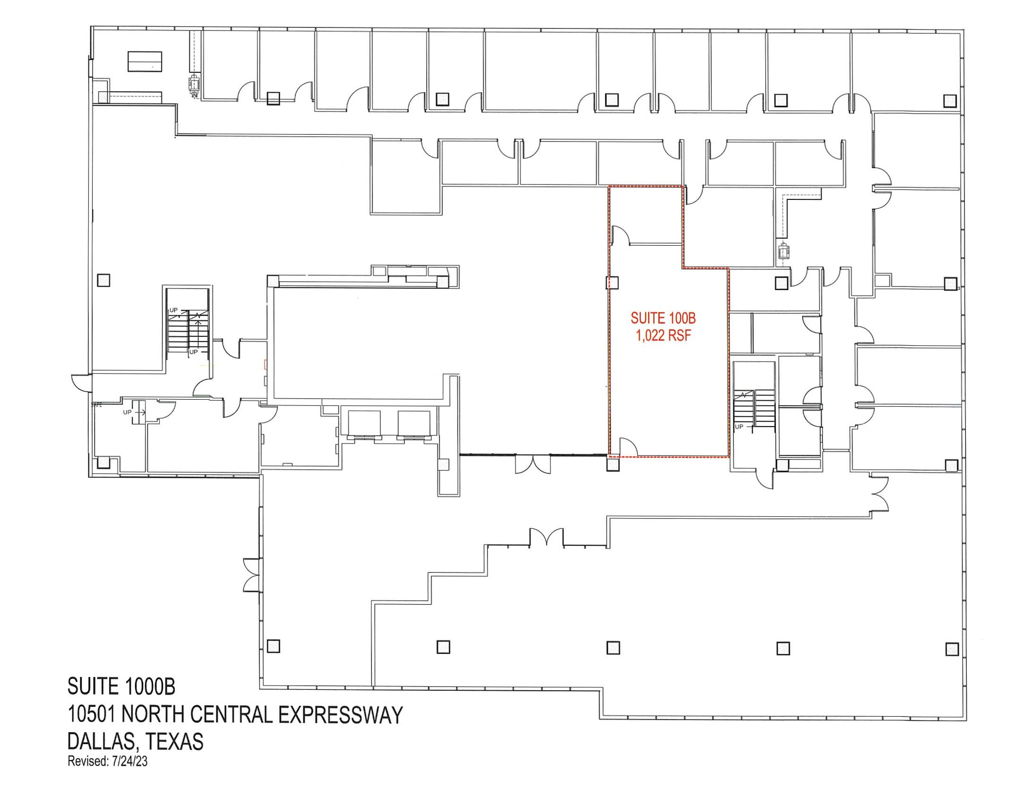 10501 N Central Expy, Dallas, TX en alquiler Plano de la planta- Imagen 1 de 1