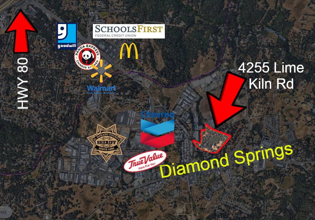 4250 Lime Kiln Rd, Diamond Springs, CA en venta Vista aérea- Imagen 1 de 14