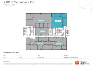 2901 E Camelback Rd, Phoenix, AZ en alquiler Plano de la planta- Imagen 1 de 1