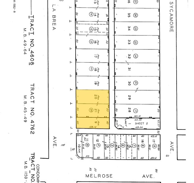 712-718 N La Brea Ave, Los Angeles, CA en alquiler - Plano de solar - Imagen 2 de 2