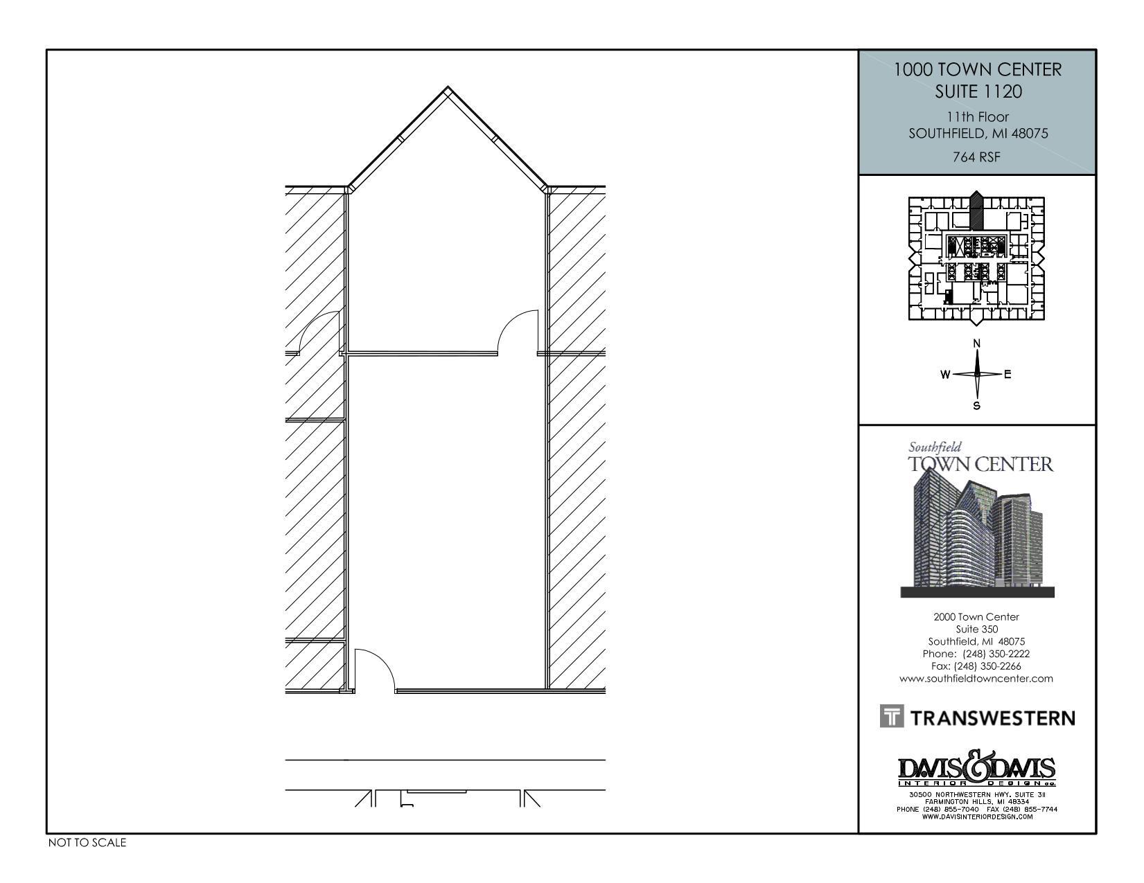 1000-4000 Town Center, Southfield, MI en alquiler Plano de la planta- Imagen 1 de 2