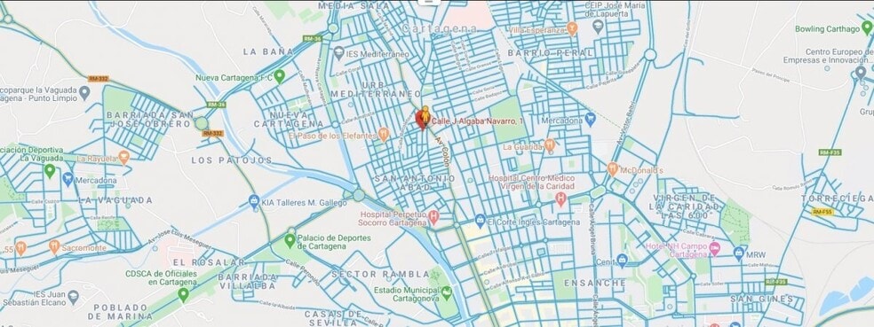 Calle Algaba Navarro, 1, Cartagena, Murcia en venta - Plano de la planta - Imagen 2 de 2