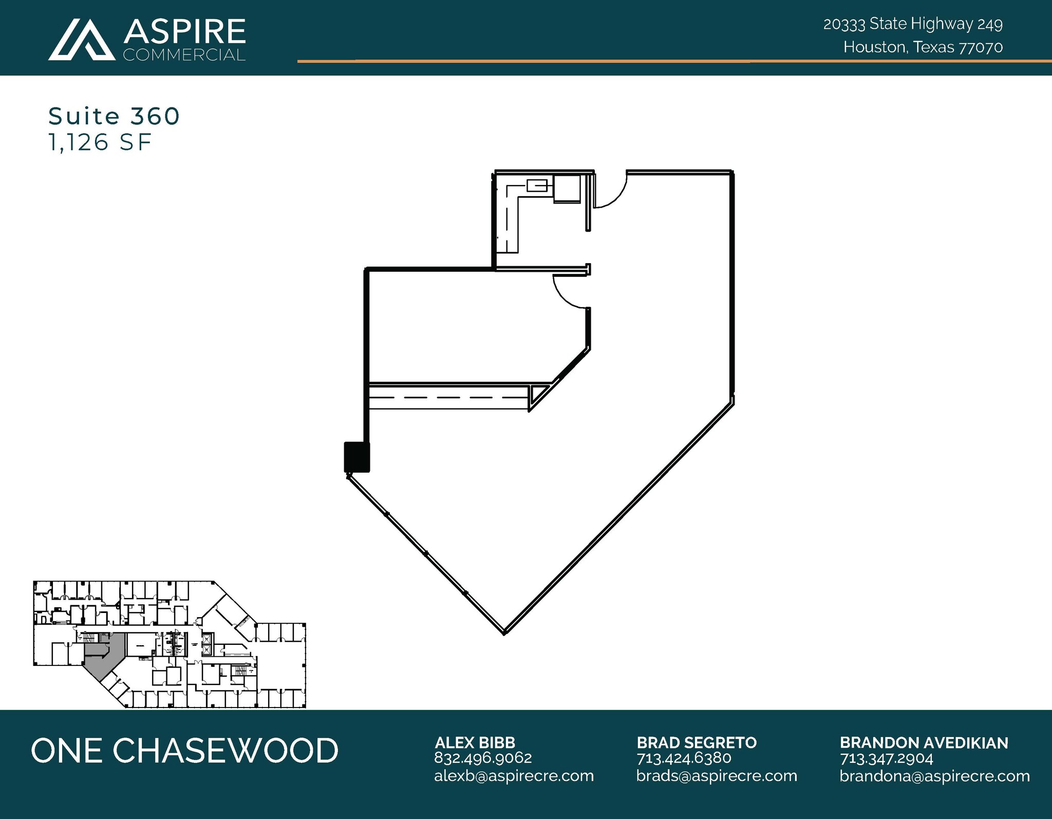 20333 State Highway 249, Houston, TX en alquiler Plano de la planta- Imagen 1 de 2