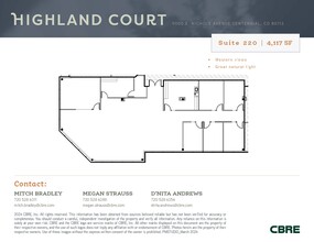 9000 E Nichols Ave, Centennial, CO en alquiler Plano de la planta- Imagen 1 de 1