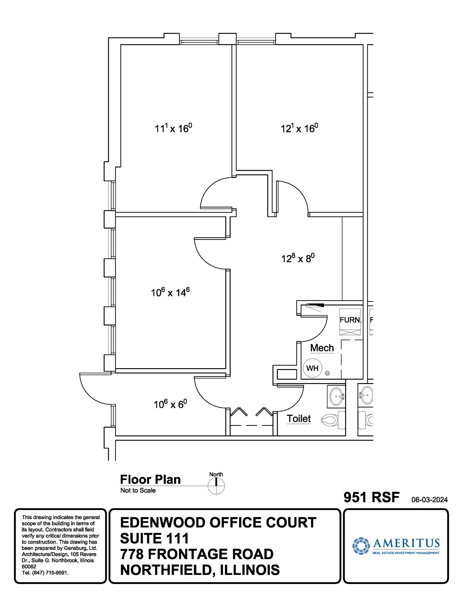 778 W Frontage Rd, Northfield, IL en alquiler Plano de la planta- Imagen 1 de 1