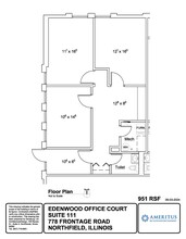 778 W Frontage Rd, Northfield, IL en alquiler Plano de la planta- Imagen 1 de 1