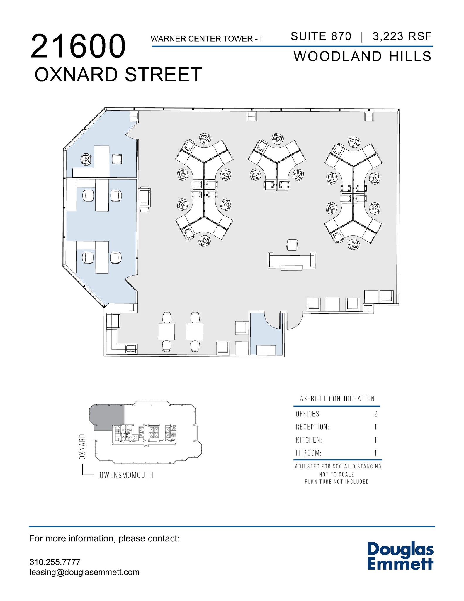 21600 Oxnard St, Woodland Hills, CA en alquiler Plano de la planta- Imagen 1 de 1