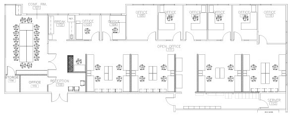 9150 Chesapeake Dr, San Diego, CA en alquiler Plano de la planta- Imagen 1 de 1