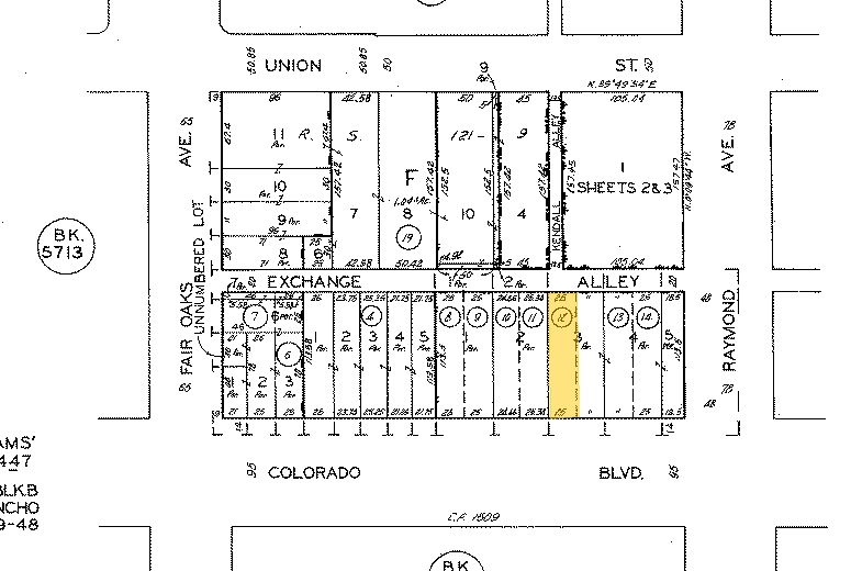 49-51 E Colorado Blvd, Pasadena, CA en alquiler - Plano de solar - Imagen 2 de 2