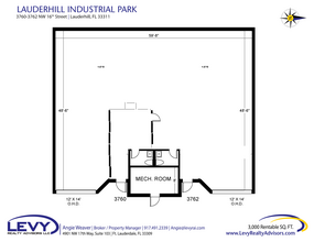 3700-3798 NW 16th St, Lauderhill, FL en alquiler Plano de la planta- Imagen 2 de 2