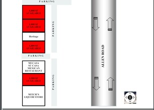 16700-16950 Allen Rd, Taylor, MI en alquiler Plano de la planta- Imagen 1 de 1