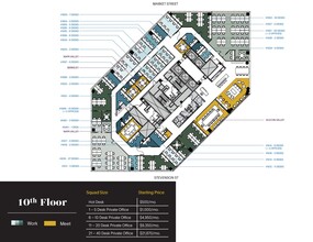 595 Market St, San Francisco, CA en alquiler Plano de la planta- Imagen 1 de 2