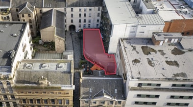 Virginia St, Glasgow, GLG - Aérea  vista de mapa