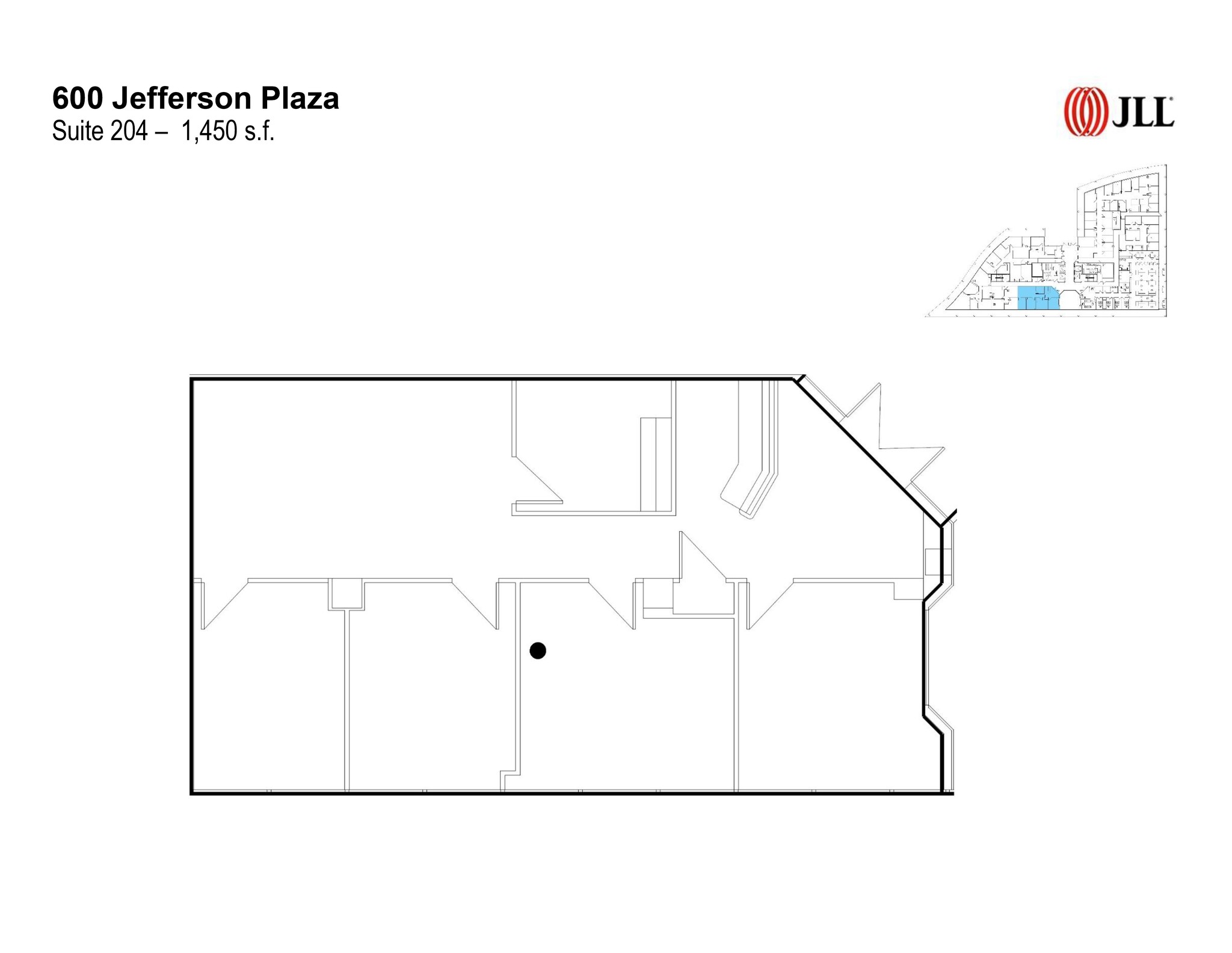 600 Jefferson Plz, Rockville, MD en alquiler Plano de la planta- Imagen 1 de 1