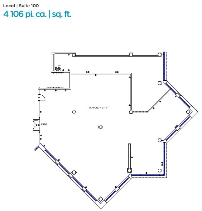 6505 Rte Transcanadienne, Montréal, QC en alquiler Plano de la planta- Imagen 1 de 1