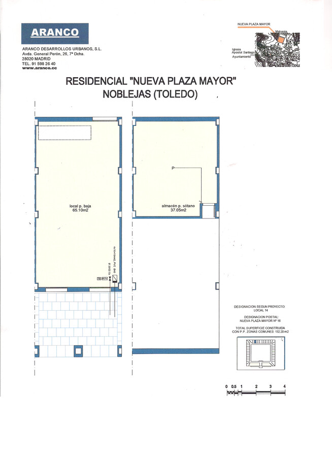 Plaza Nueva de Noblejas, Noblejas, TOL 45350 - Unidad Puerta 14 -  - Plano de la planta - Image 1 of 1