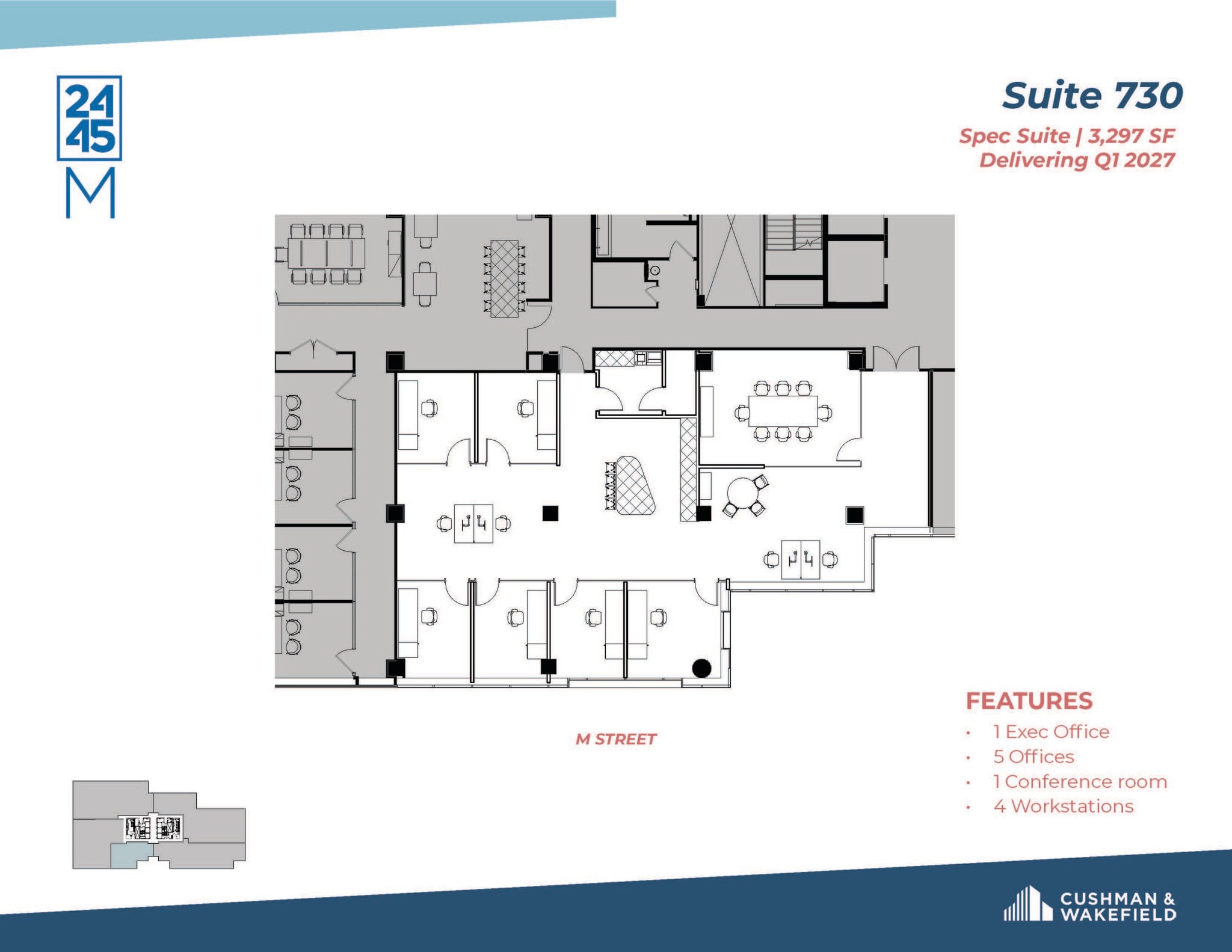 2445 M St NW, Washington, DC en alquiler Plano de la planta- Imagen 1 de 1