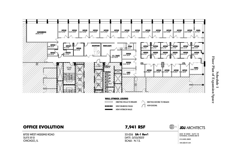 8745 W Higgins Rd, Chicago, IL en alquiler Plano de la planta- Imagen 1 de 1