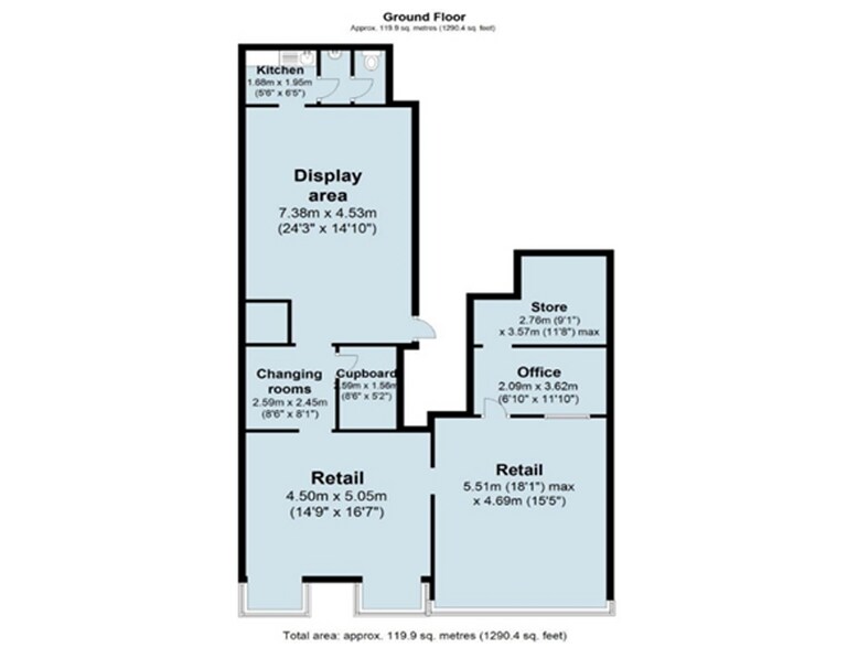92-92A Long St, Atherstone en venta - Plano de la planta - Imagen 3 de 3